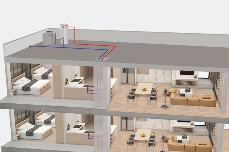 Hệ thống nước n&oacute;ng trung t&acirc;m